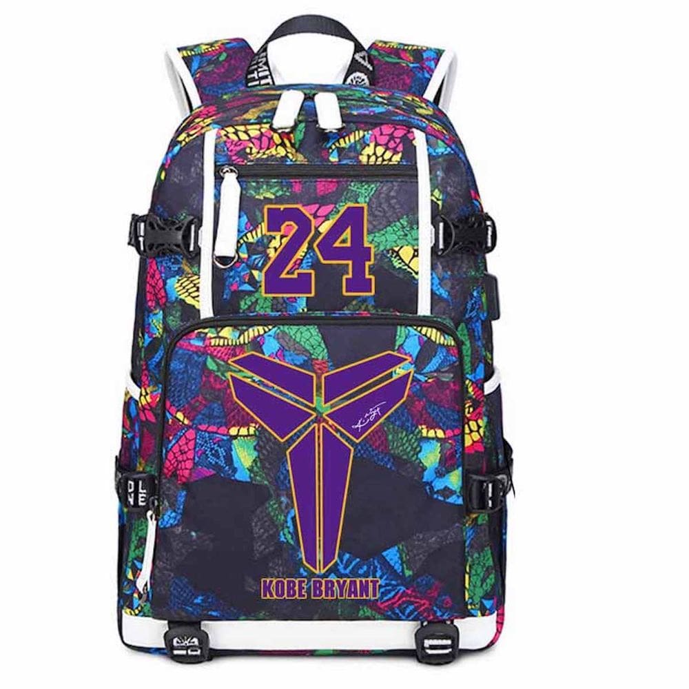 Mochila Kobes Bryants Cartoon Kids School Oxford Cloth