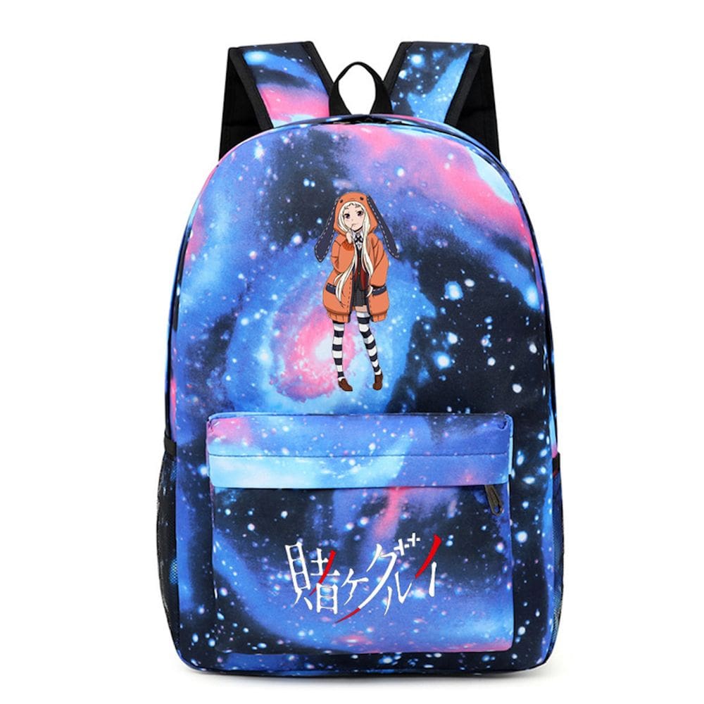 Mochila escolar infantil Kakegurui com impressão 3D em nylon 480g