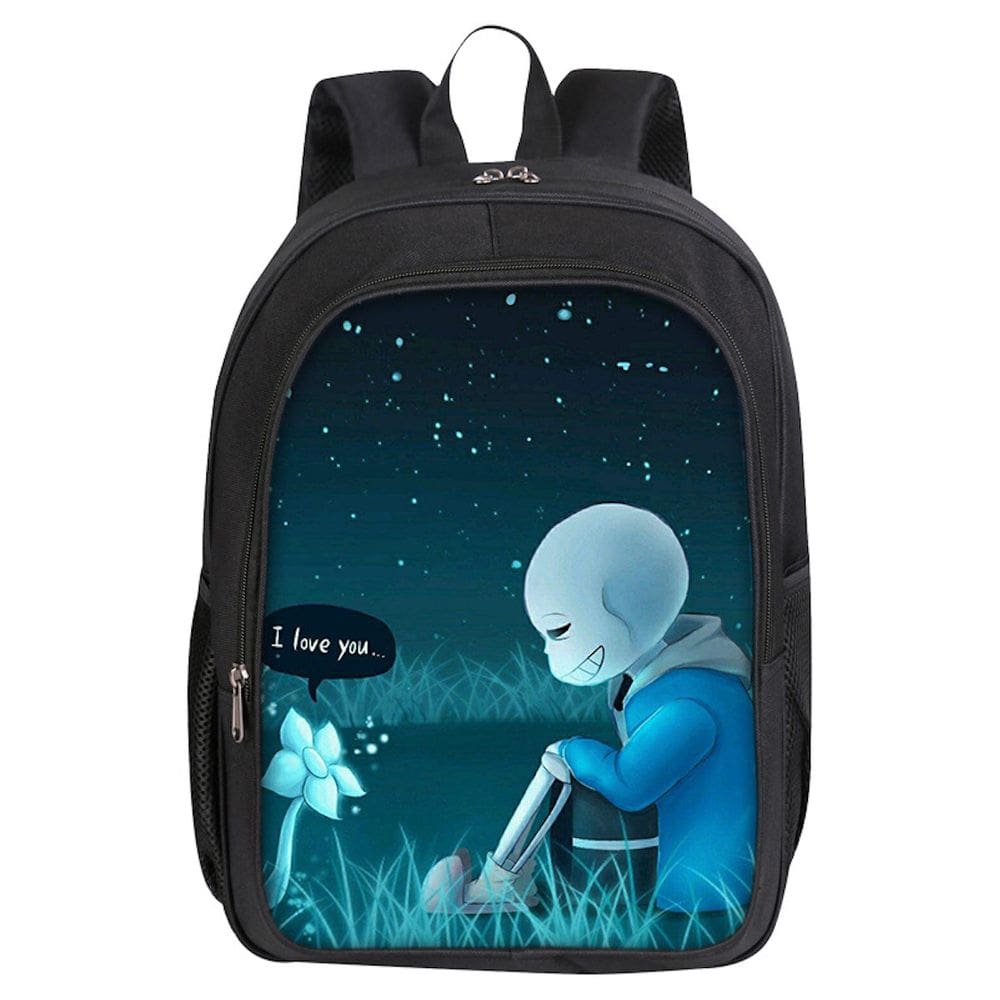 Mochila Undertales Sans Cartoon Kids School 30x16x40cm