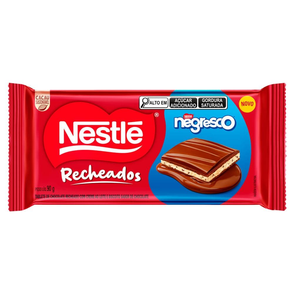 Chocolate Nestlé Recheados Negresco 90g