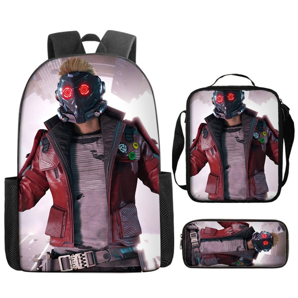 Conjunto de mochilas StarLord Peter Jason Quill para crianças - 3 unidades