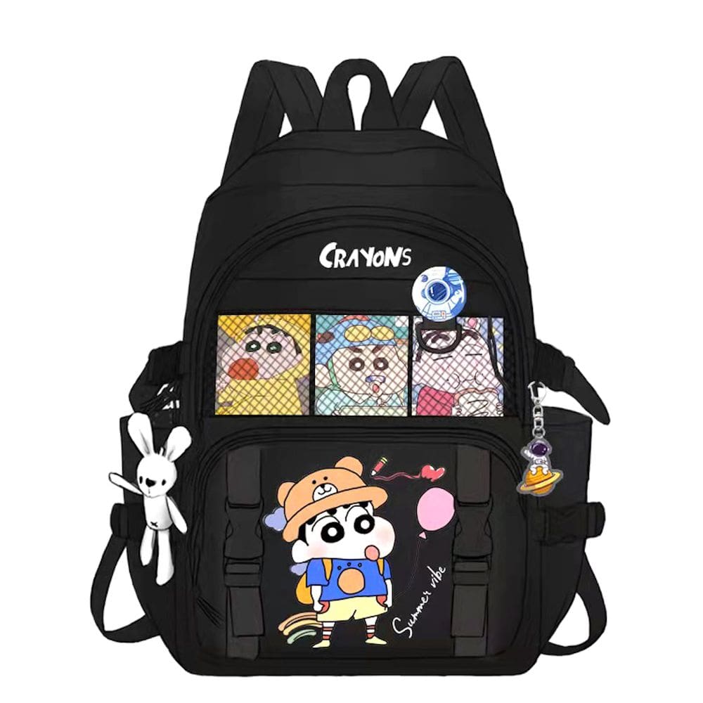 Mochila escolar infantil Crayon ShinChans Nylon 35x16x45cm