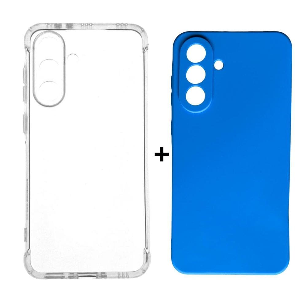 Kit Capa Case Colorida + Capinha Transparente Samsung A56