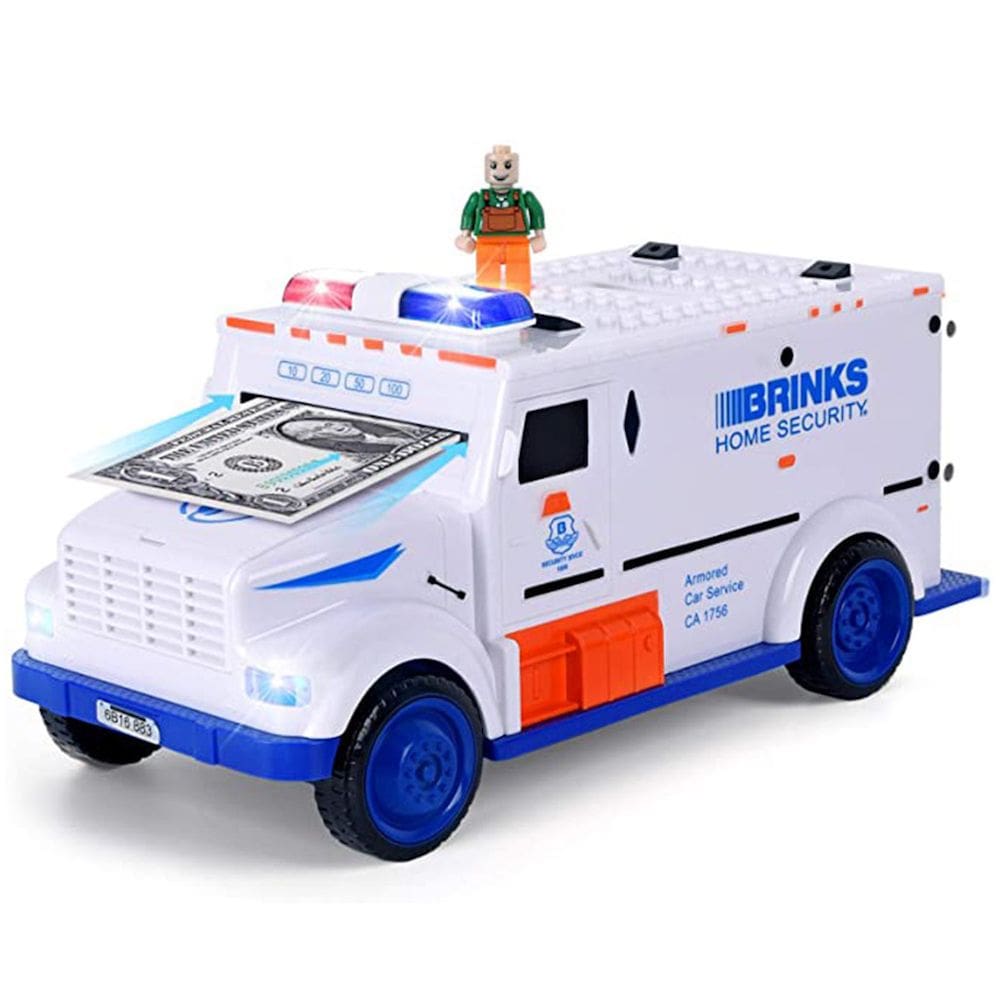 Cofrinho de segurança automática para crianças: caixa de dinheiro com moedas