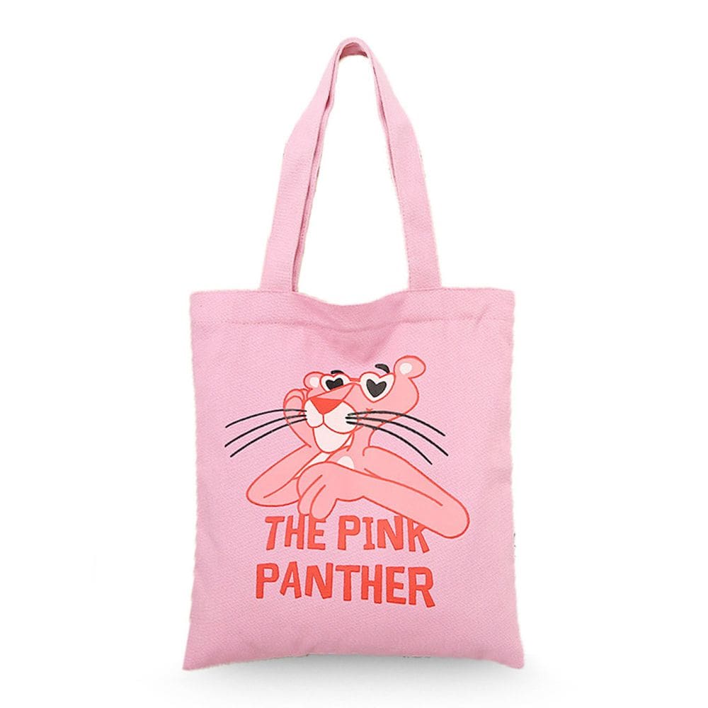 Sacola de lona Pinks Panthers Anime Fans, presente de 33 x 37 cm