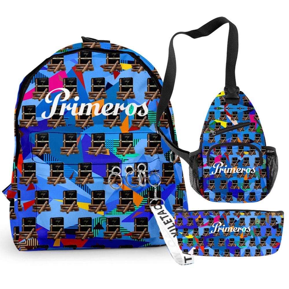 Conjunto de mochilas Primeros Kids Children School, 3 peças