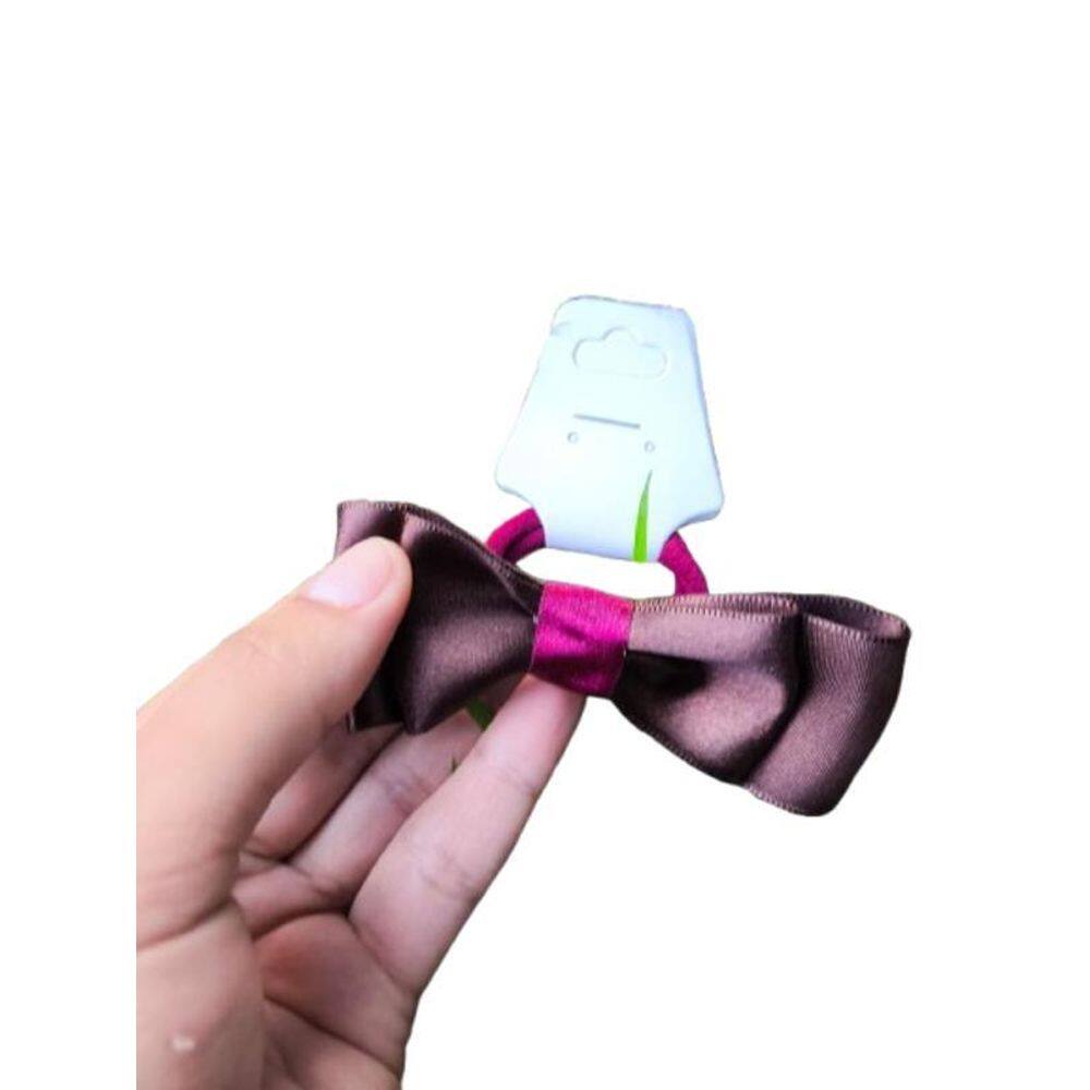 Laço Com Buchinha Na Cor Vinho Com Roxo Delicado