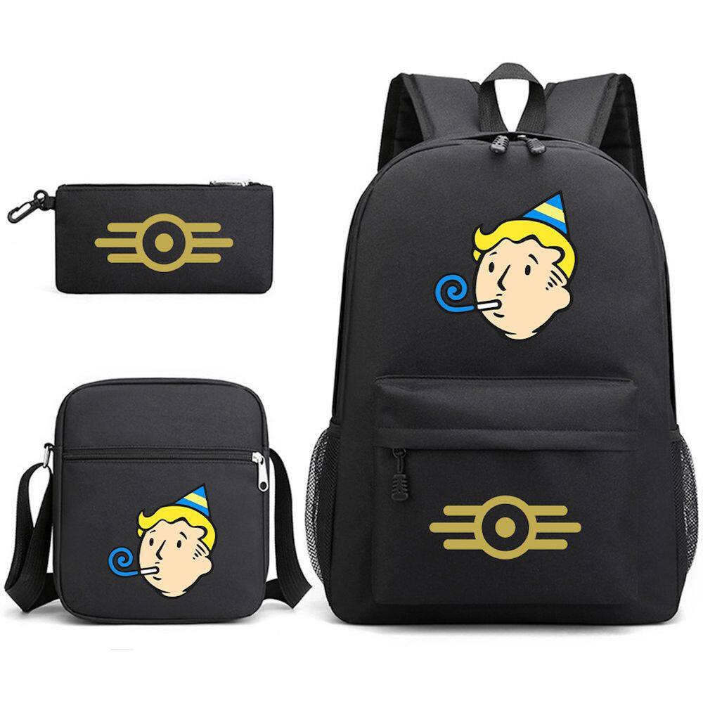 Conjunto de mochilas Vaults Boys Cartoon Kids School 3 unidades de anime