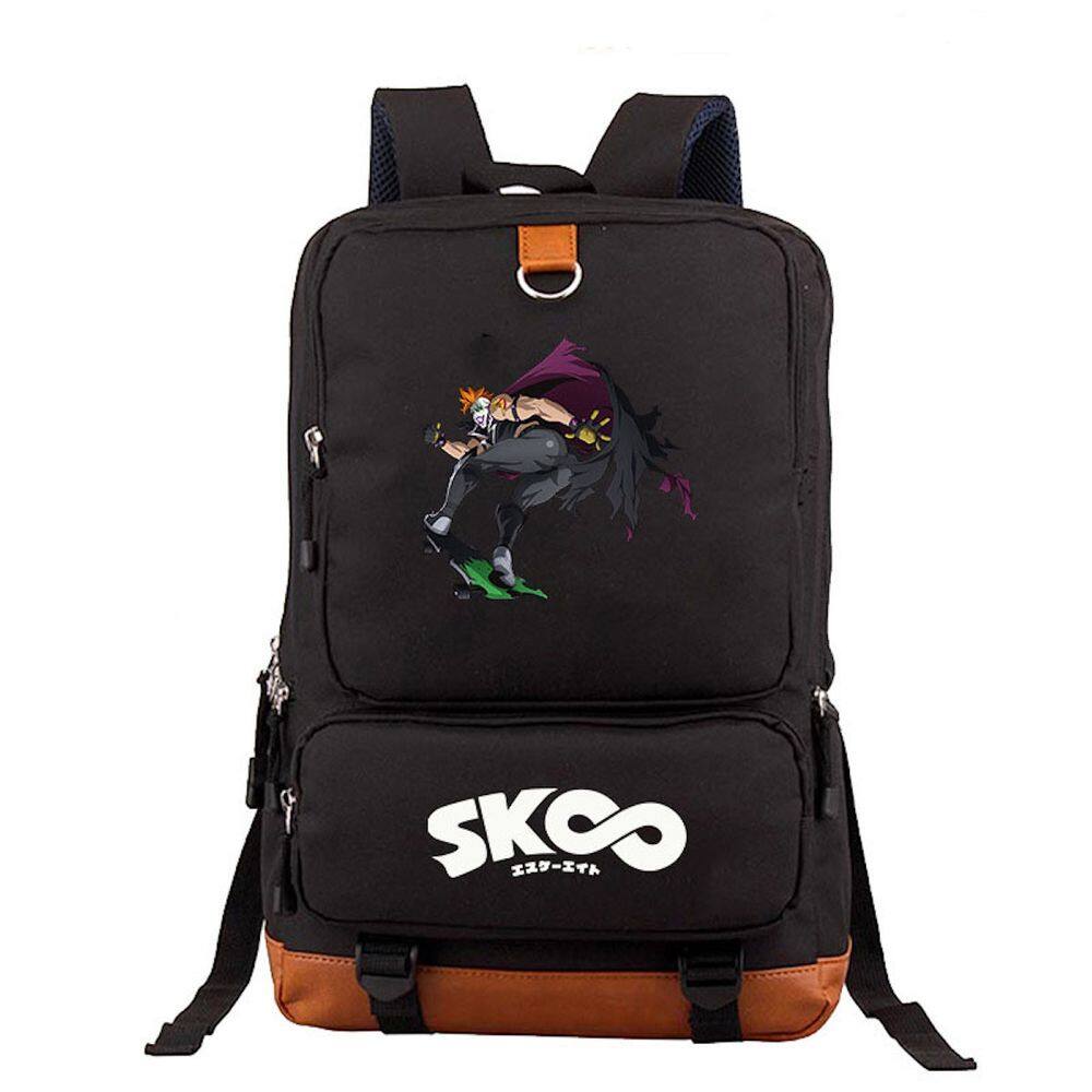 Mochila SK8 Anime School para crianças em Oxford+PU 610g