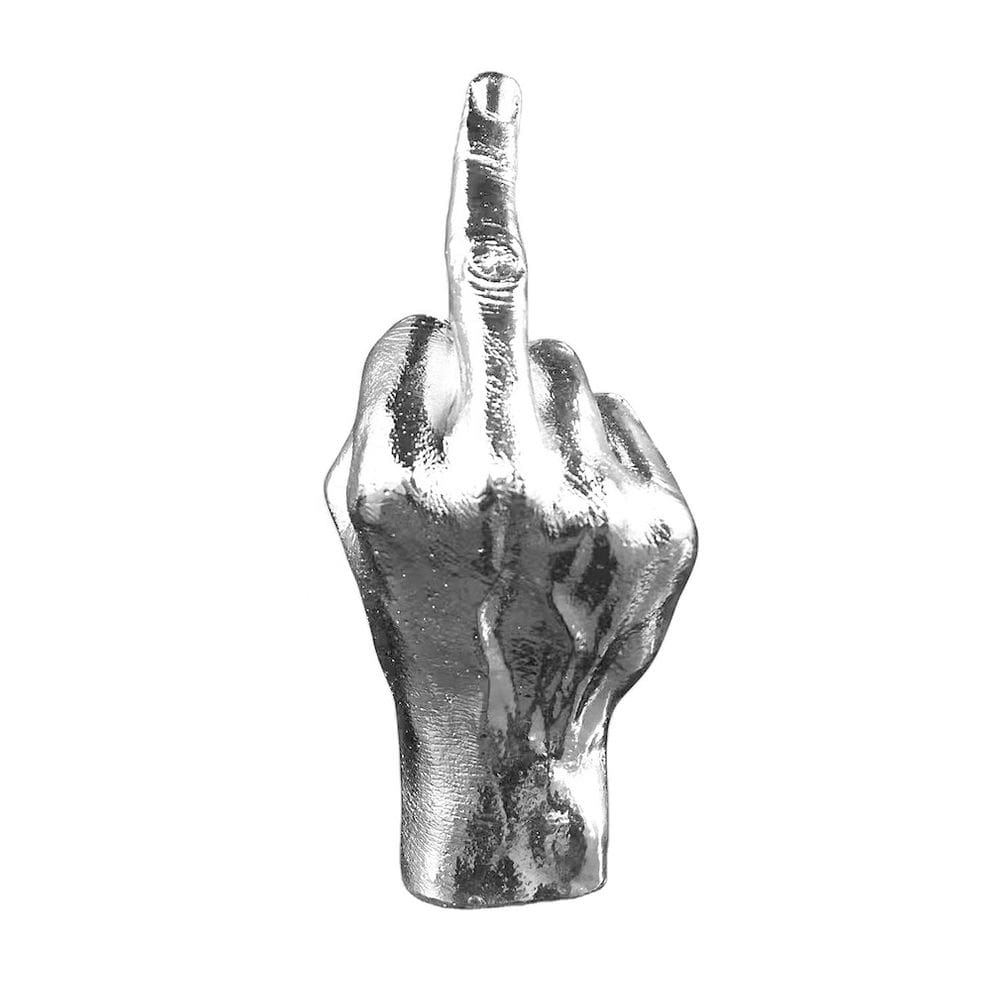 Estatueta de estátua vertical do dedo médio, escultura, resina de 20 cm
