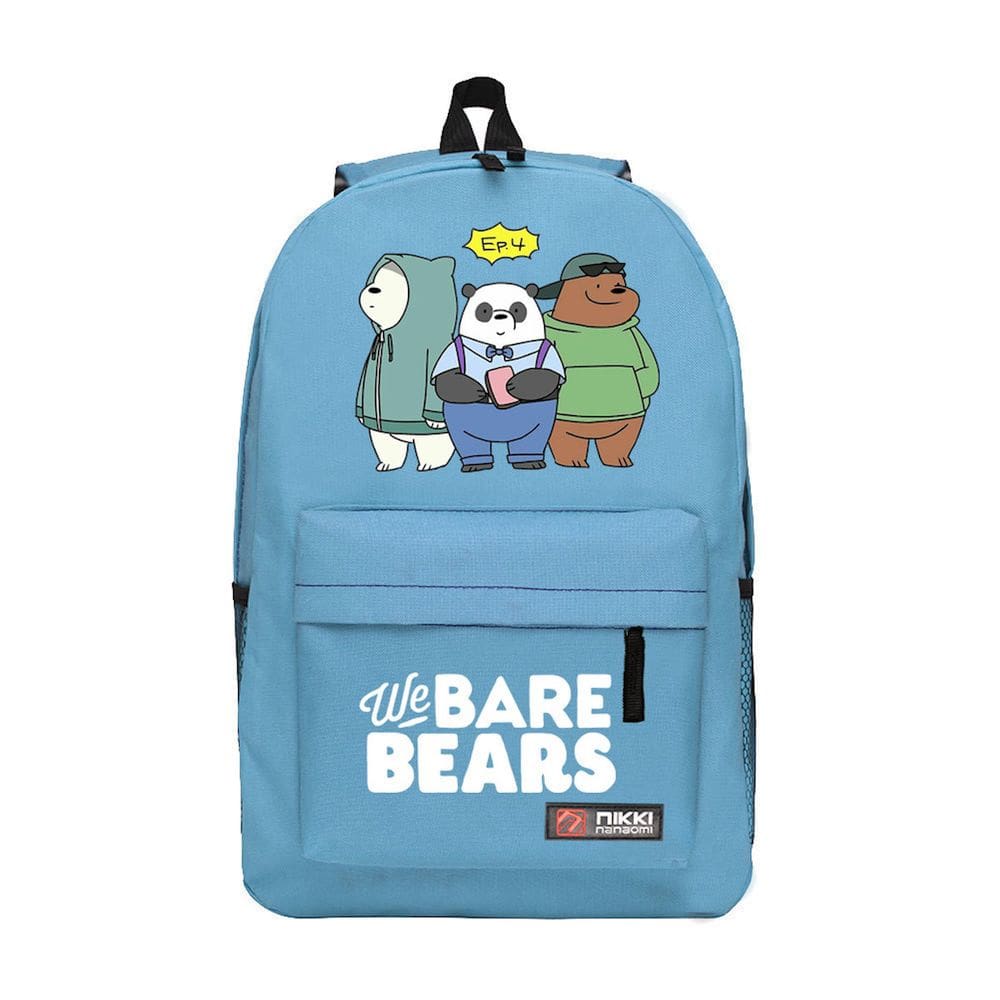 Mochila escolar de anime We Bare Bears para crianças