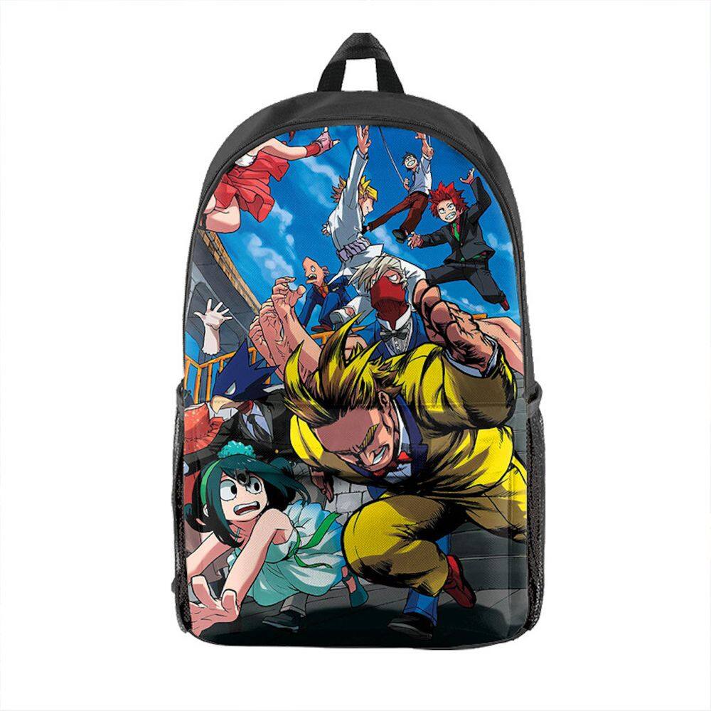 Mochila Mys Heros Academias Kids School Oxford 29x16x42cm