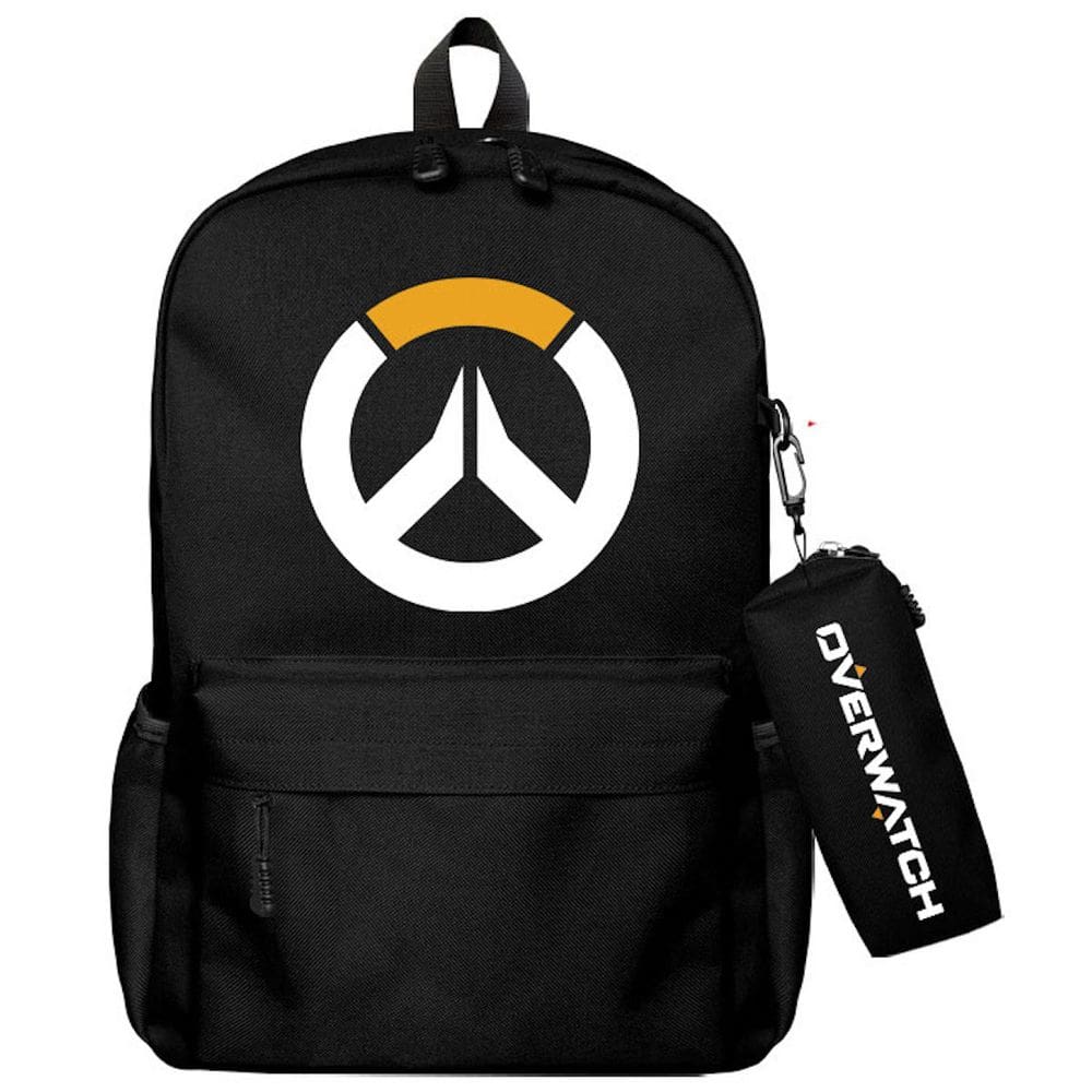 Mochila escolar Anime Overwatches Genji para crianças