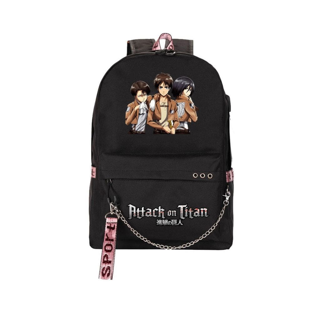 Ataques de mochila aos titãs Erens Jaegers Mikasas Ackermans