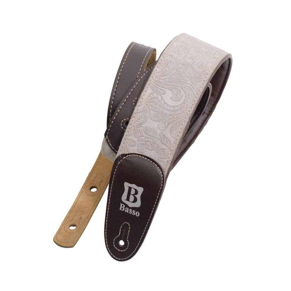 Correia De Couro Basso Tw 25 Floral Gelo