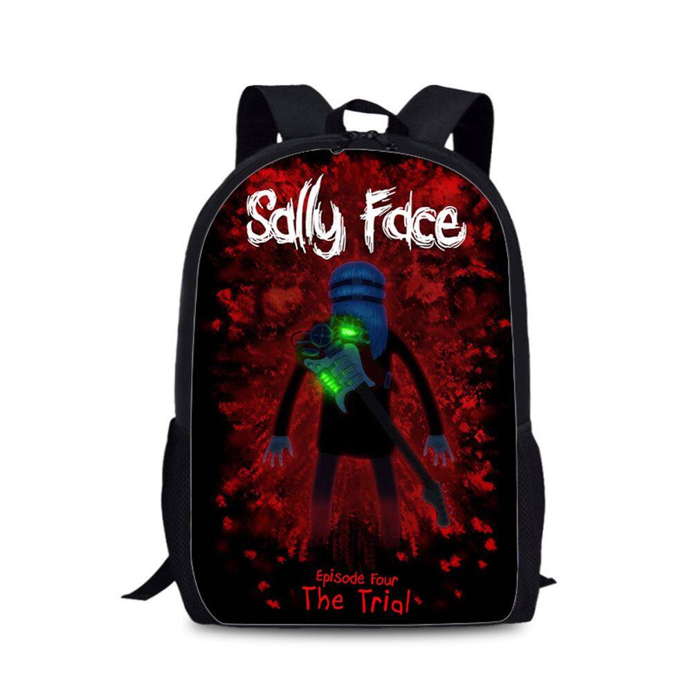 Mochila Sallys Faces Anime School Nylon 700g 28x17x44cm