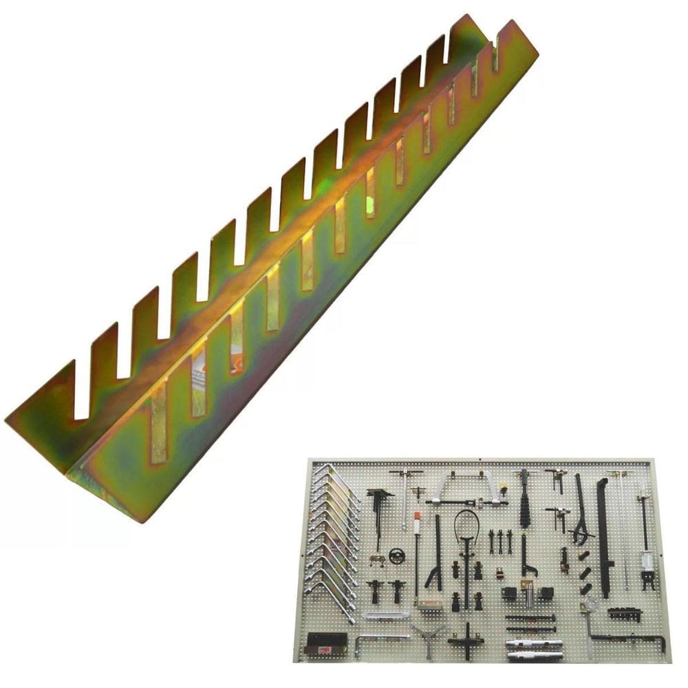 Suporte De Metal Horizontal Para 12 Chaves De Boca Painel