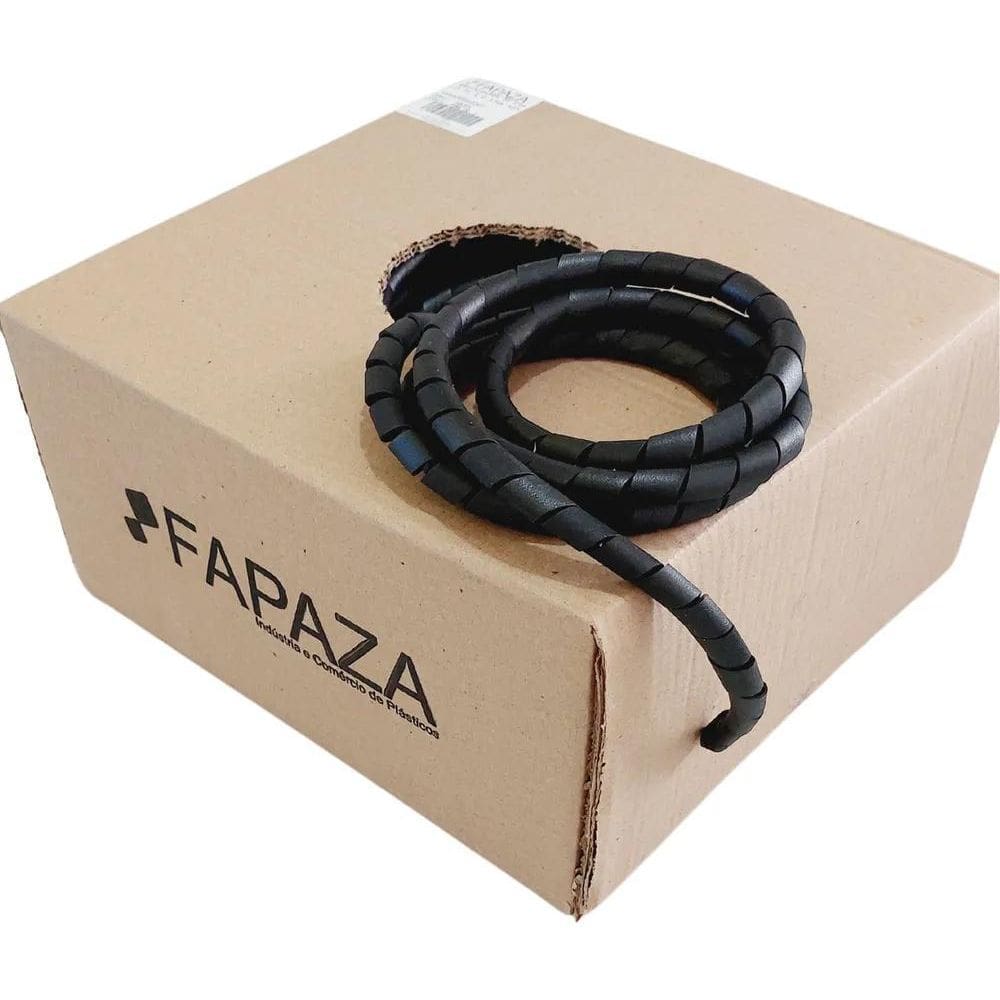 2X Fapaza Organizador De Cabos Espiral 1/2 Polegada Com 50 M