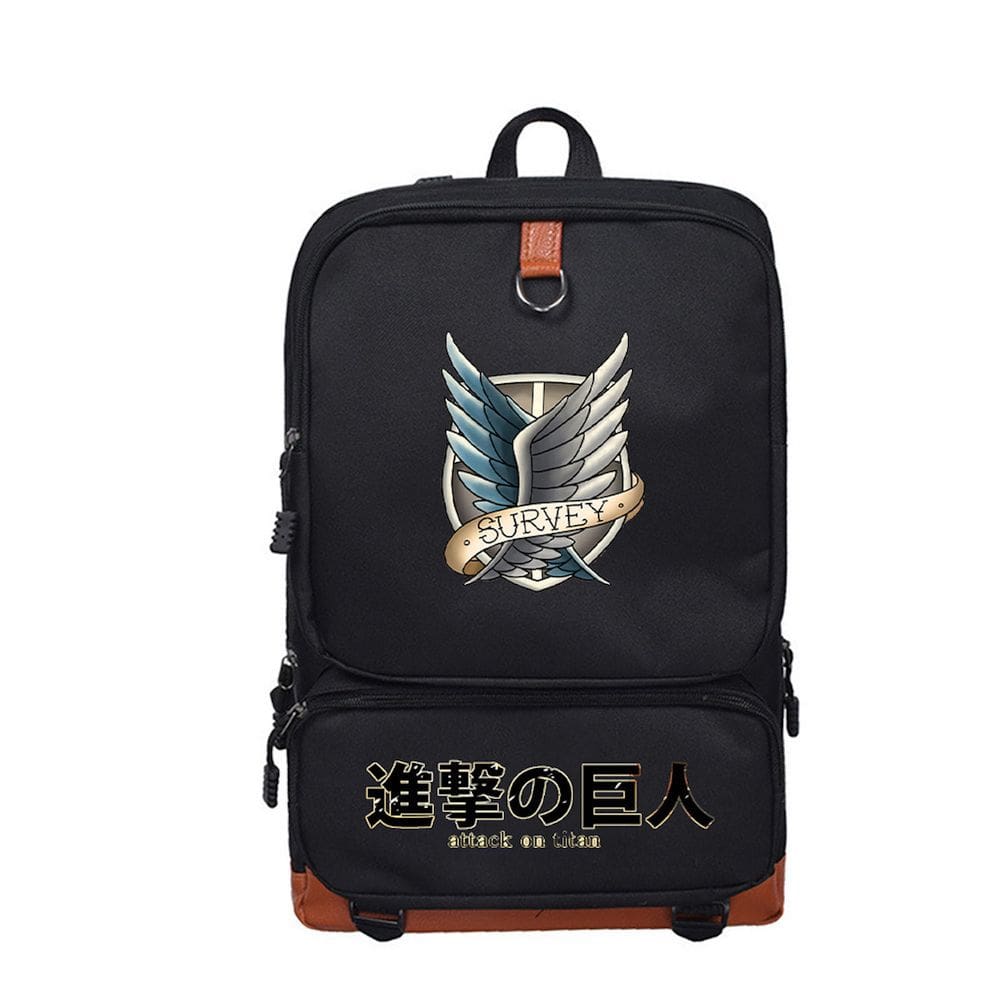Mochila Anime School Attack on Titan para crianças