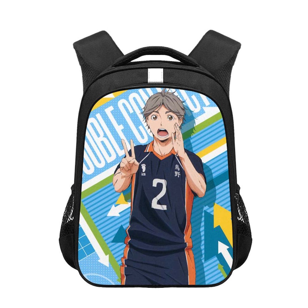 Mochila escolar Anime Haikyuus Hinata Shoyo para crianças