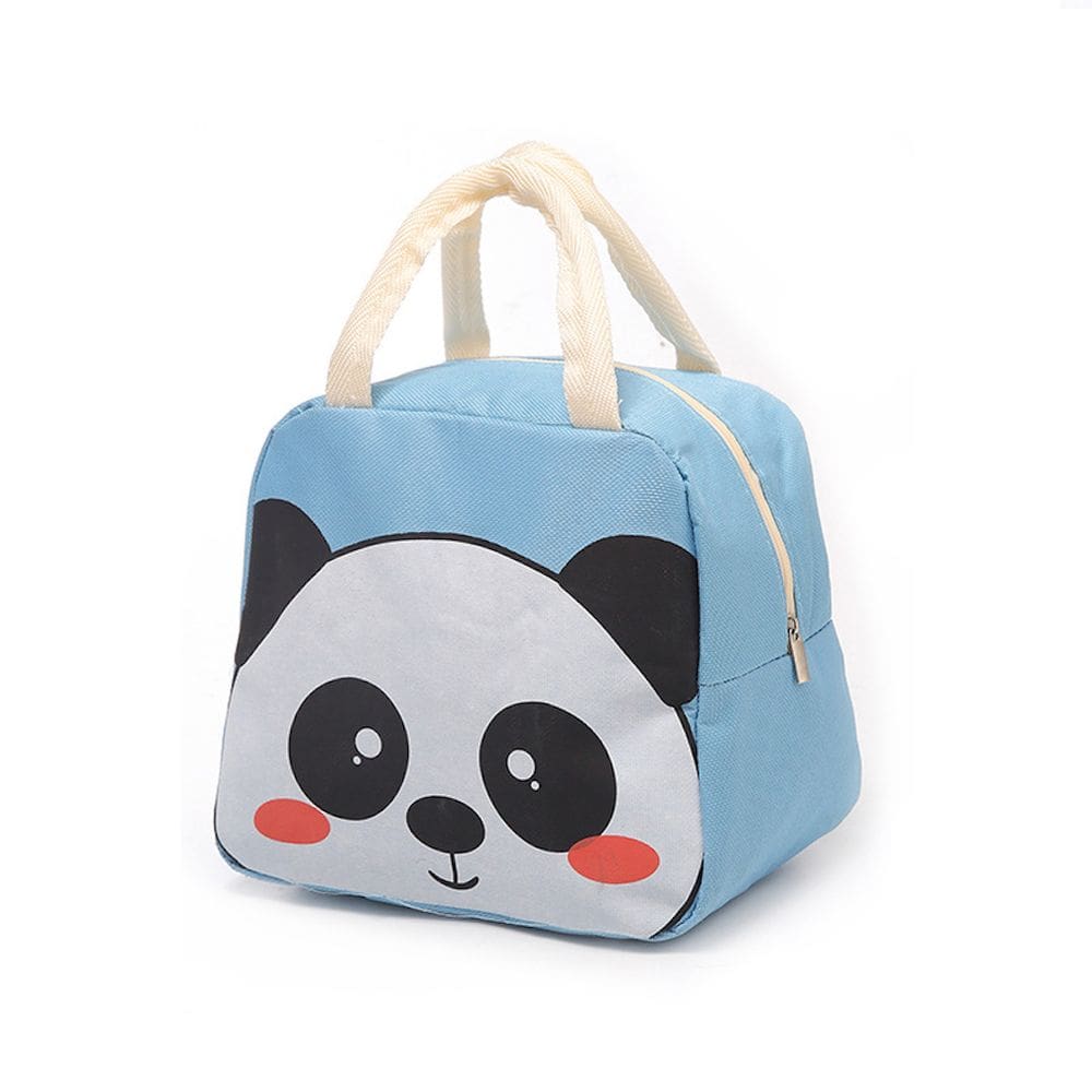 Lancheira Cute Panda Anime Oxford Cloth 21x14x19cm