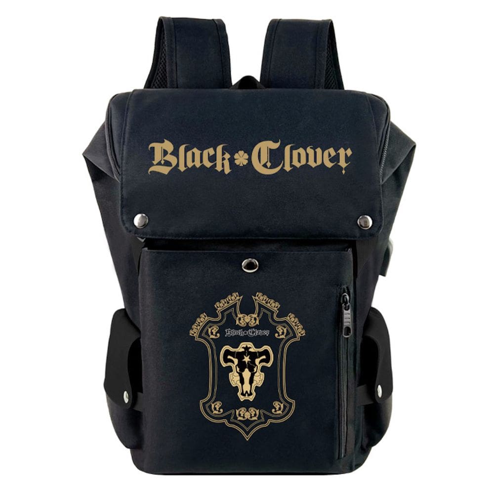 Mochila Anime School Bag Blacks Clovers Kids 35x18x45cm