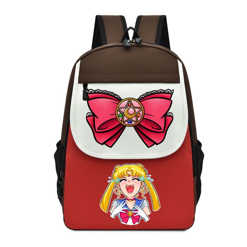 Mochila Sailors Moons Anime School Nylon 550g 30x15x42cm