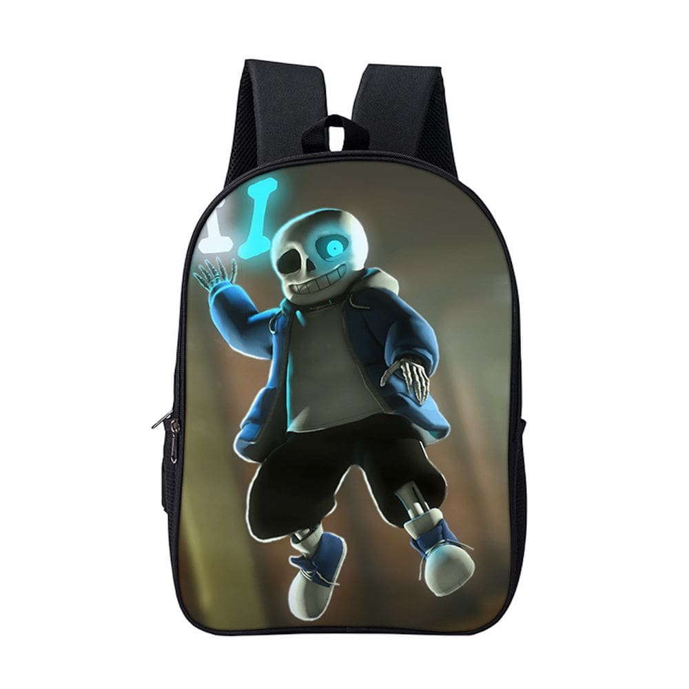 Mochila Undertales Sans Cartoon Kids School 30x16x40cm