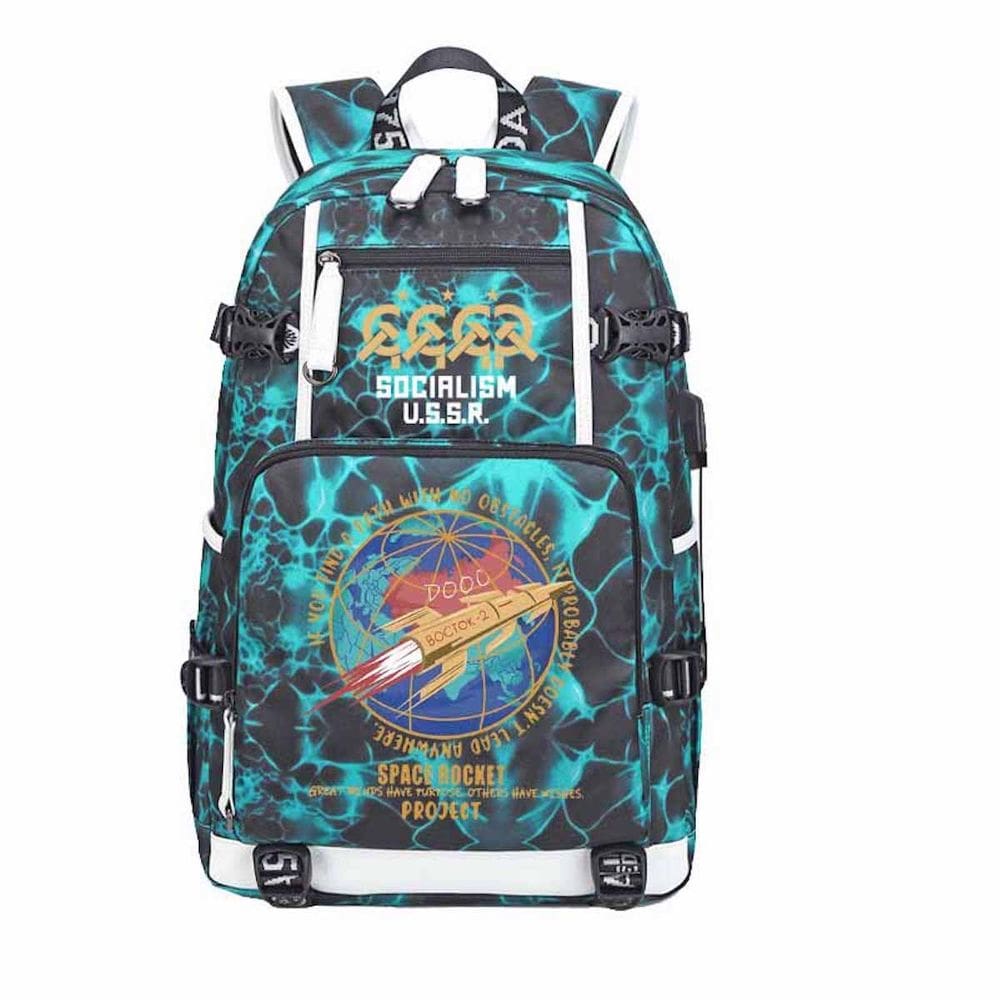 Mochila Bocchis Rocks Cartoon Kids School Nylon 31x15x48cm