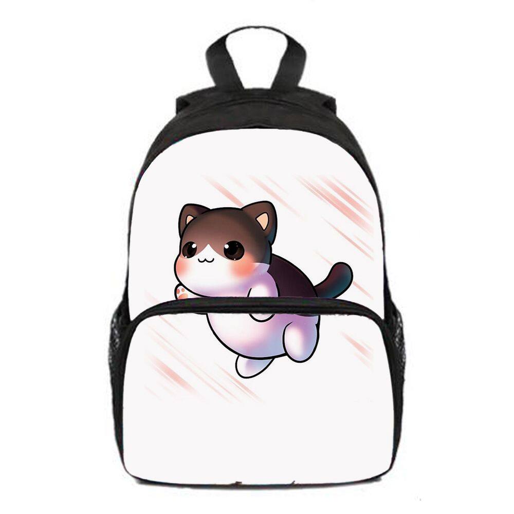 Mochila Aphmaus Anime School Bag Cartoon Student Lap 25x11x33cm