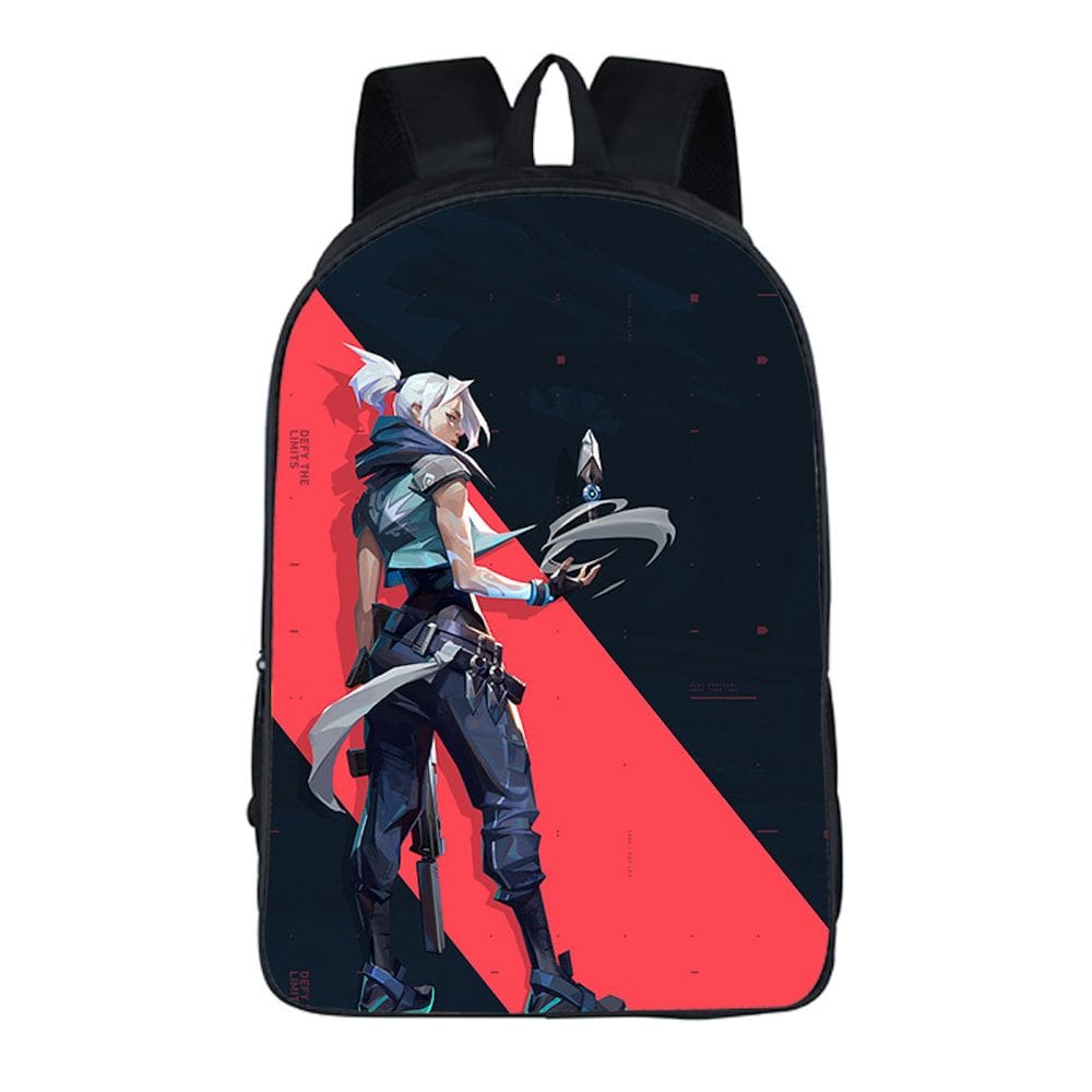Mochila escolar Valorants Mochila escolar de anime para crianças