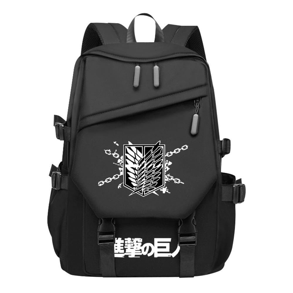 Mochila Anime School Attacks Ons Titans Oxford 35x13x45cm