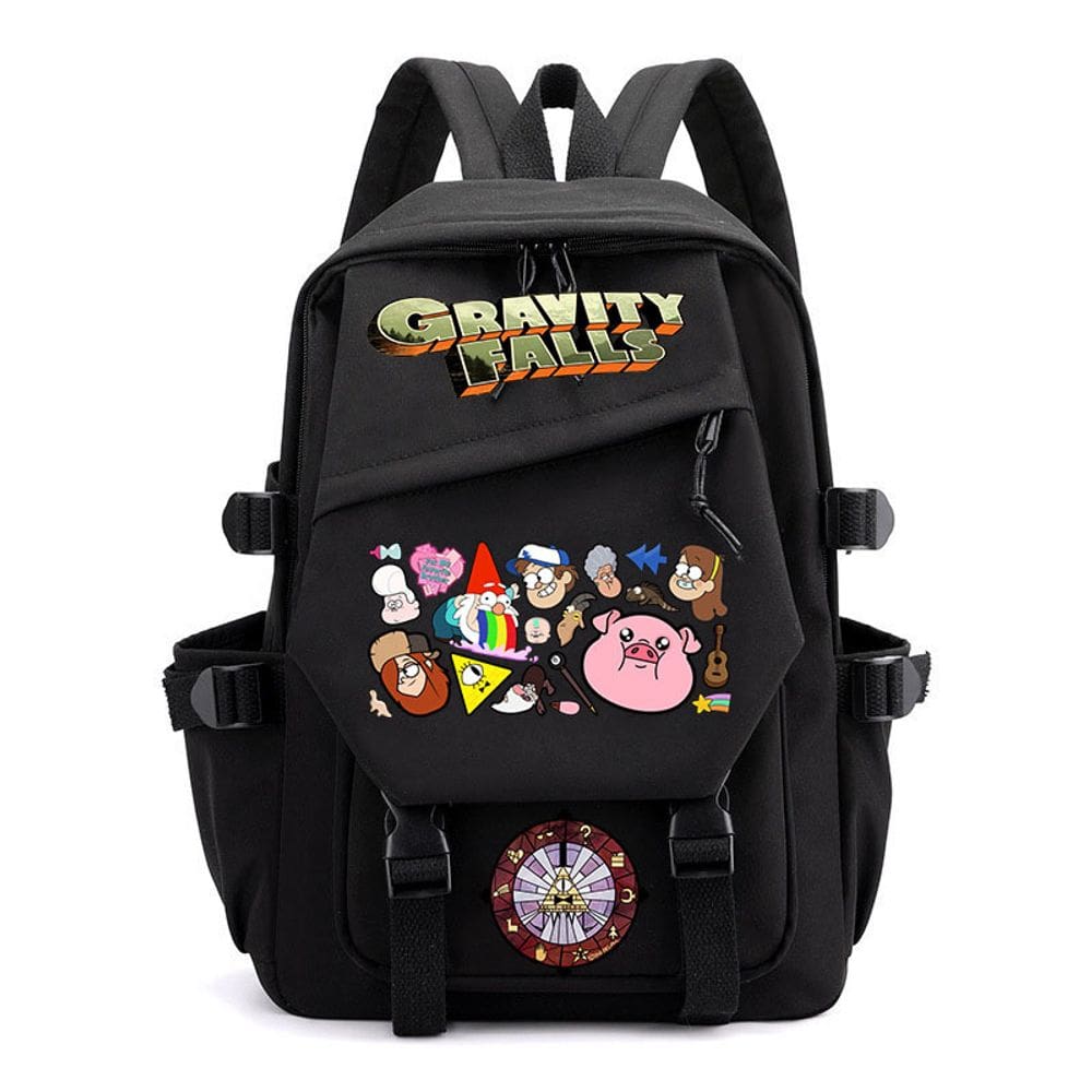 Mochila Escolar de Anime Gravitys Falls Mabels Pines 29x16x46cm