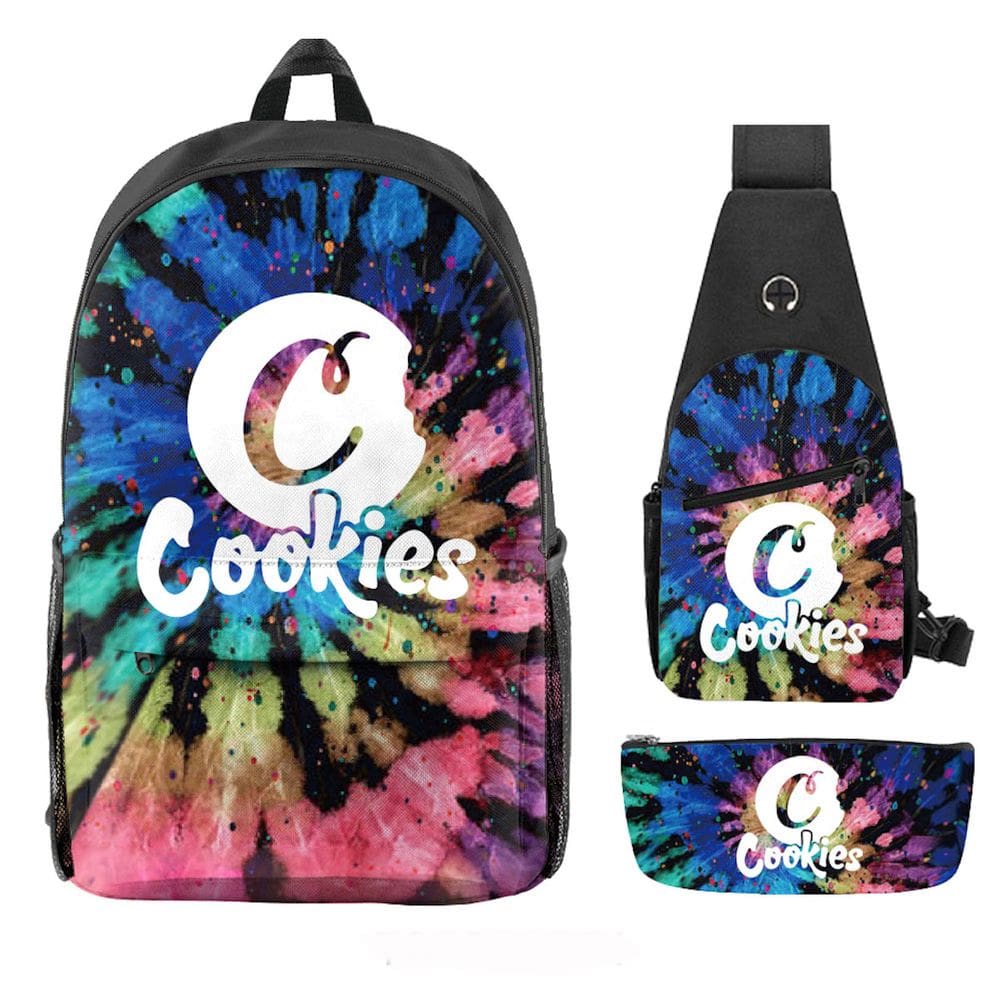 Conjunto de mochilas Cookies School 3 peças para estudantes