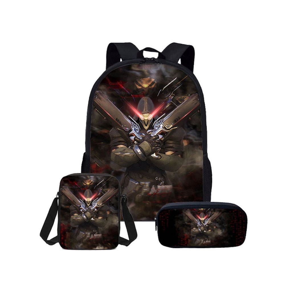 Conjunto de mochilas Genji School de 3 peças para estudantes