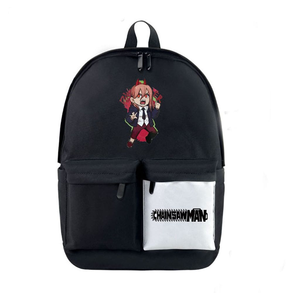 Mochila escolar Anime Chainsaw para crianças 34x17x43cm