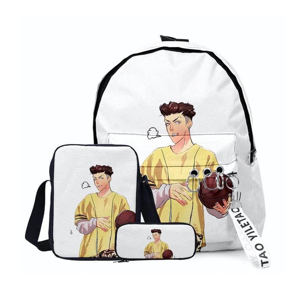 Conjunto de mochilas Hanamichies School Anime, 3 peças para crianças