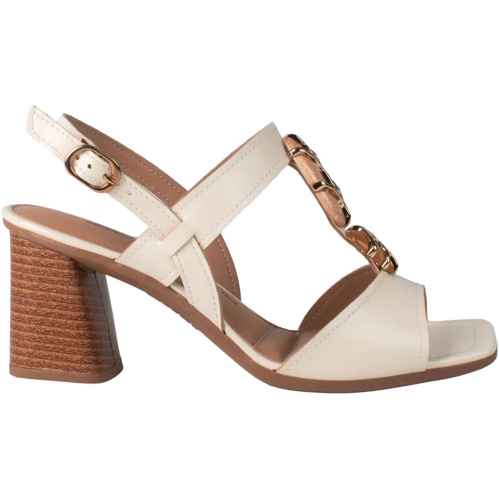 Sandália Feminina Casual Social Dia a Dia Passeio Trabalho Festa Salto Médio Grosso Conforto Dakota Y9762