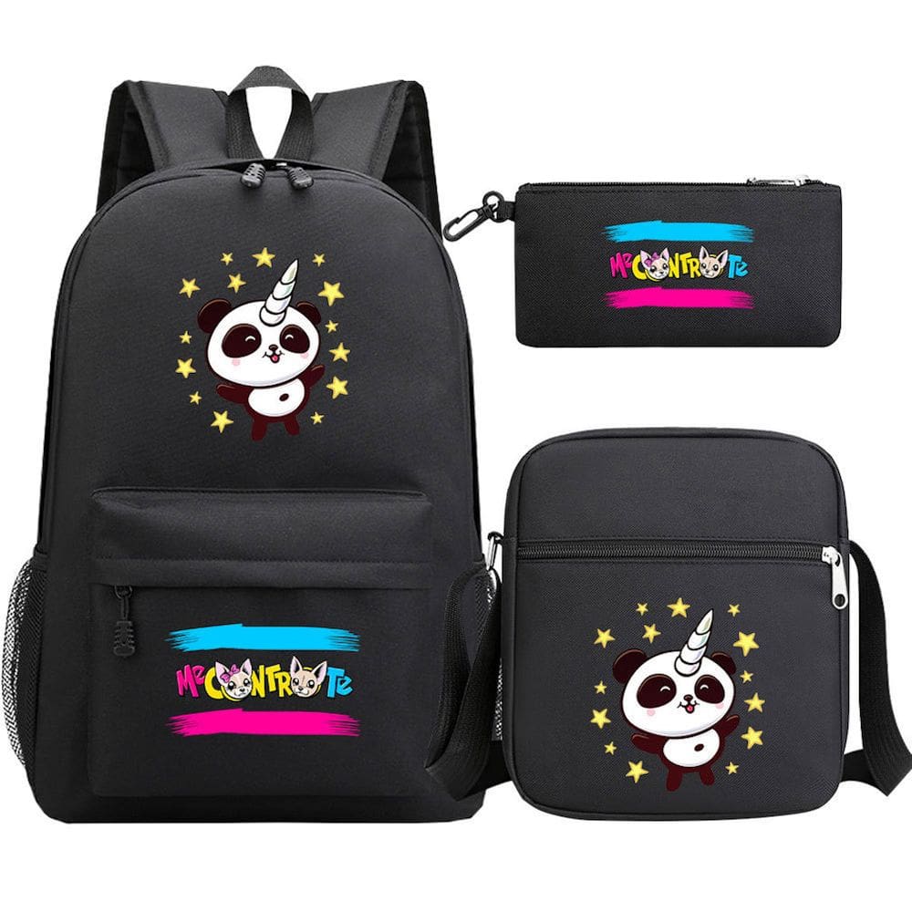 Conjunto de mochilas Mes Controles Tes Kids Children School 3 unidades