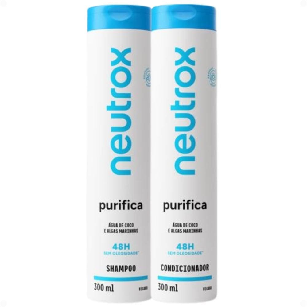 Kit Neutrox Purifica: Shampoo e Condicionador 300ml