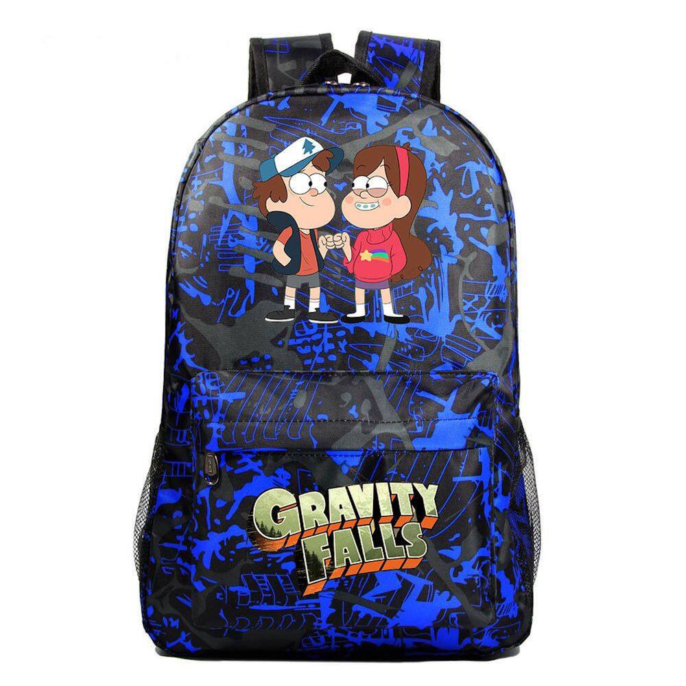 Mochila escolar Gravitys Falls Anime Oxford Cloth 31x18x47cm