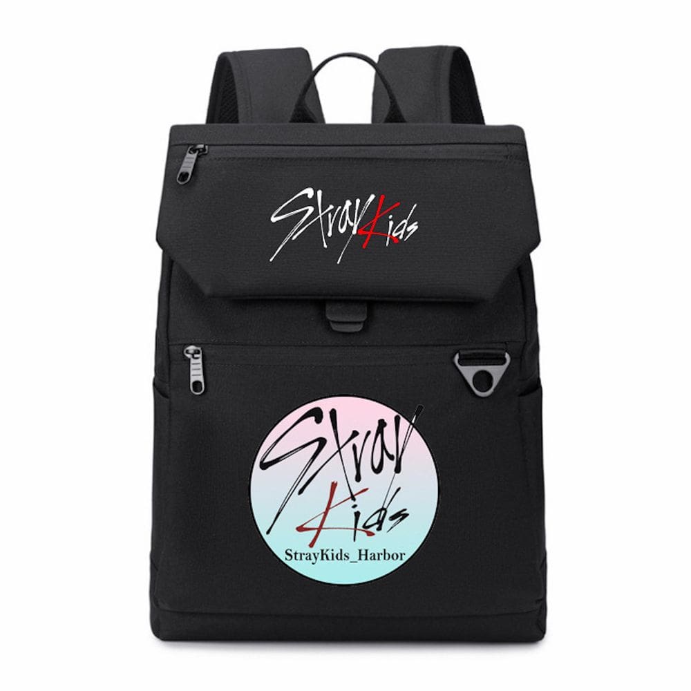 Mochila Stray Kids Cartoon School Oxford Cloth 31x13x41cm