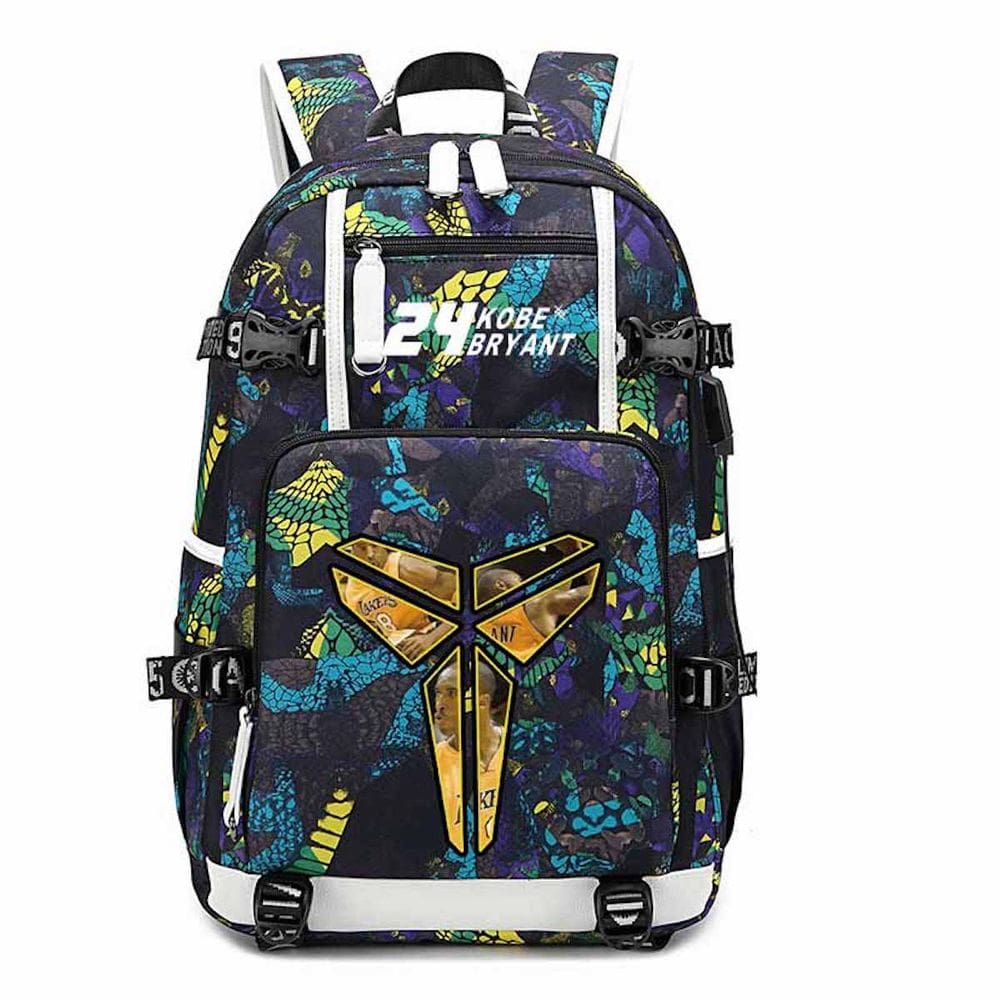 Mochila Kobes Bryants Cartoon Kids School Oxford Cloth