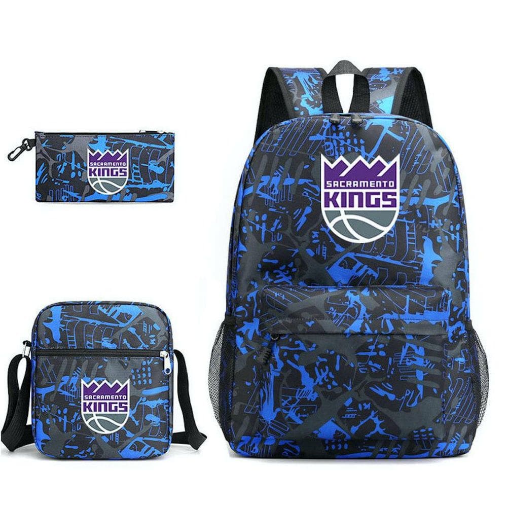 Conjunto de mochilas escolares Basketball Star Cavaliers, mochila de 3 peças