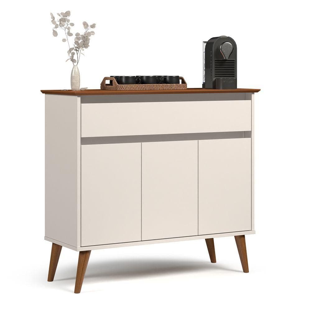 Aparador Zeus Off White Com Freijo