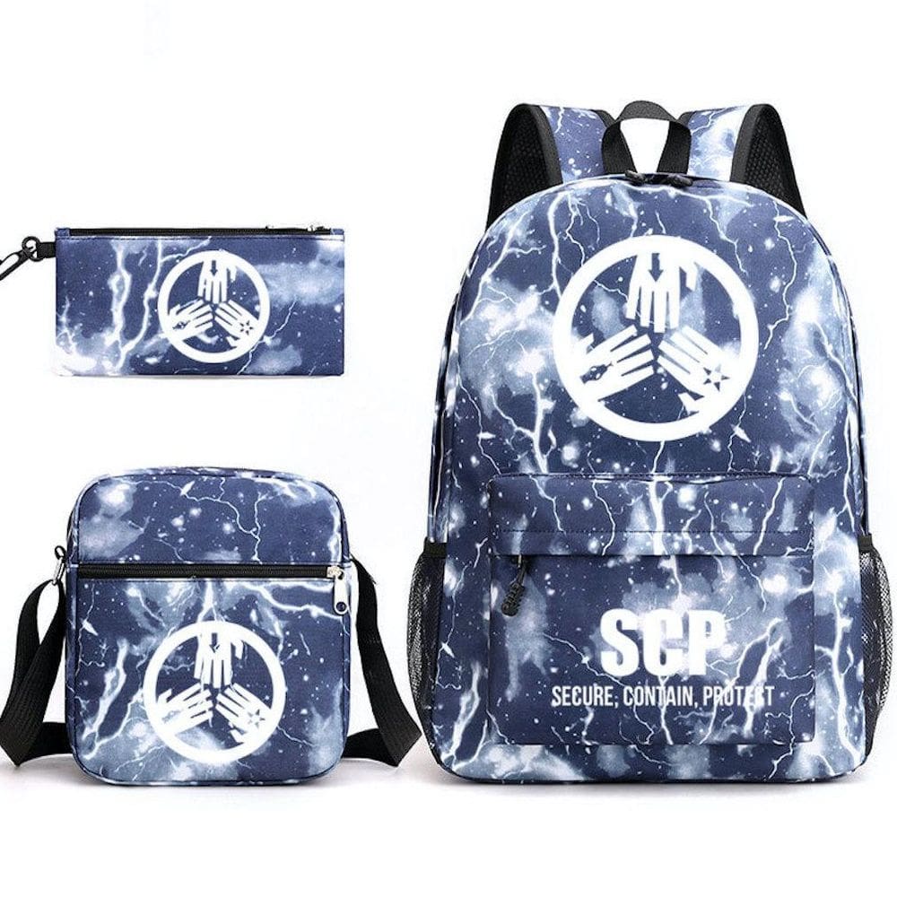 Conjunto de mochilas, 3 peças para crianças ou estudantes, lona de nylon