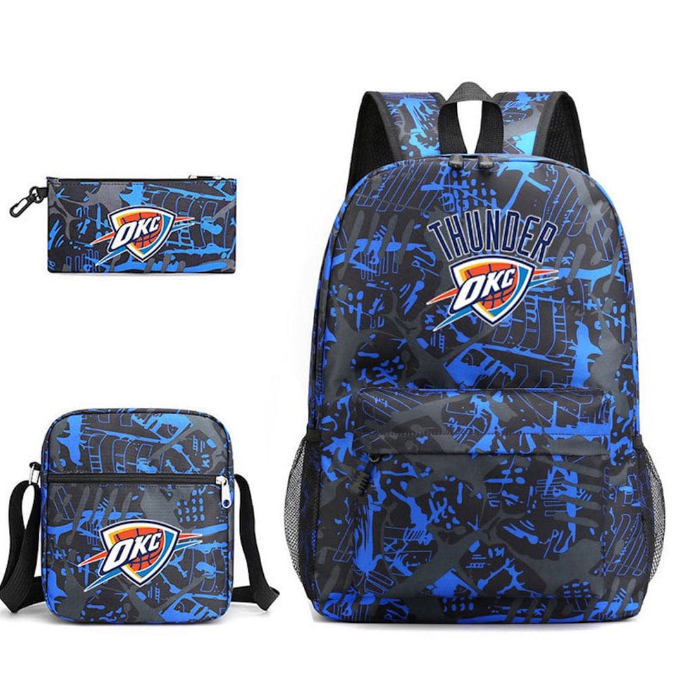 Conjunto de mochilas Thunder Basketball School, 3 unidades para crianças