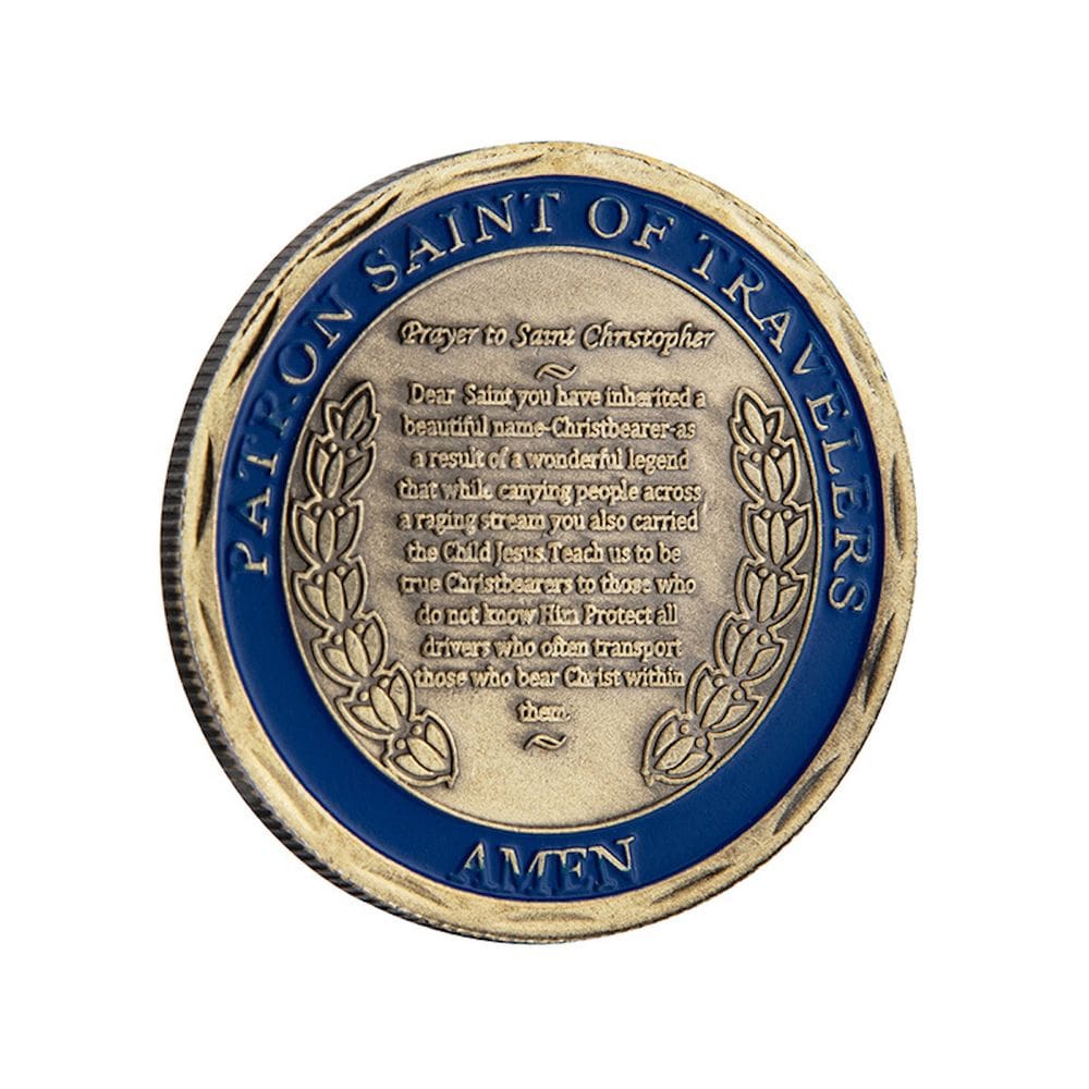 Moeda American Traveler Patron Saint Anime 4 cm 30 g de ferro
