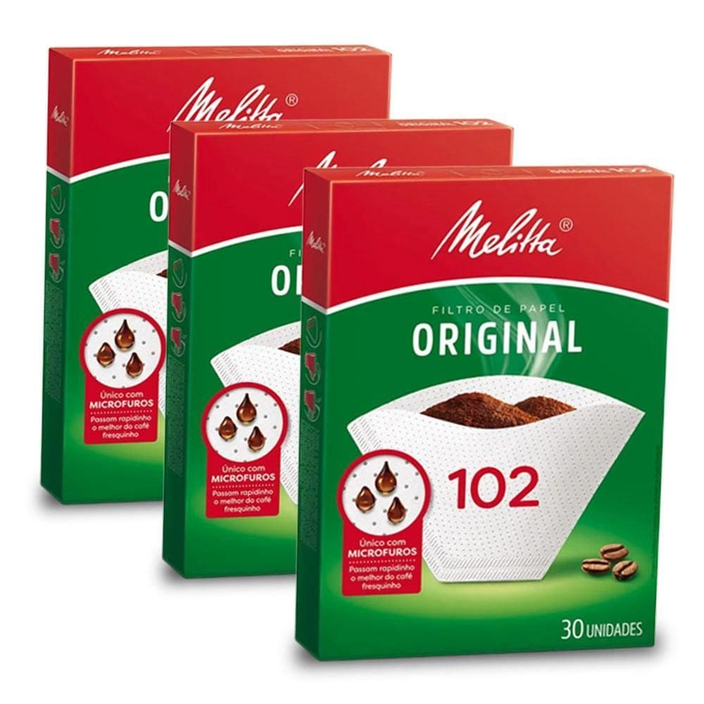 Filtro De Papel Melitta 102 Kit 3 Caixas
