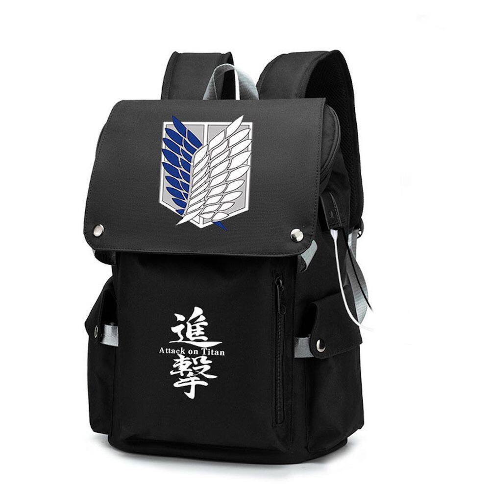 Mochila escolar Attacks Ons Titans Levi para crianças